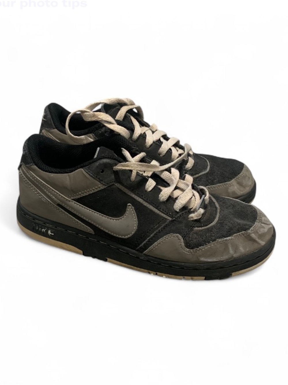 Nike Black and Gray Low-Top Sneakers